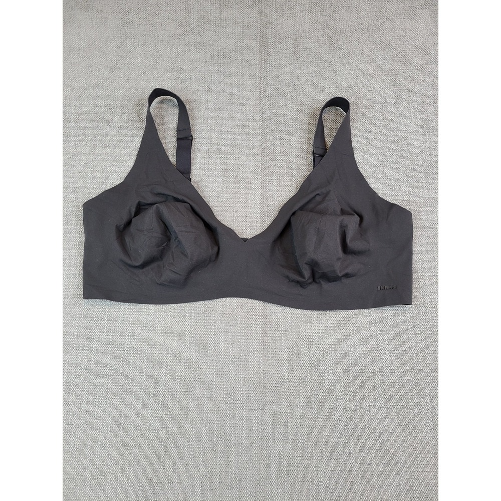 Skims Bra Womens 4X Onyx Fits Everybody Crossover Bralette Seemless Wireless - Picture 2 of 6